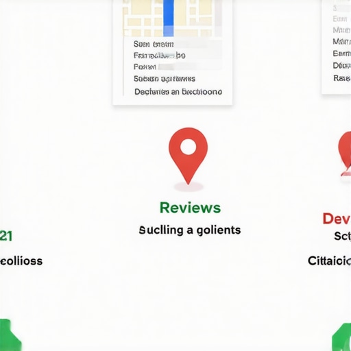 Step-by-step illustration of Google Maps local SEO tactics.