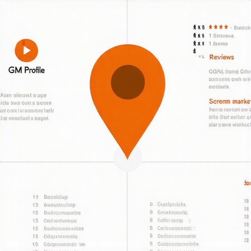 Diagram illustrating key steps in optimizing local Google Maps listing
