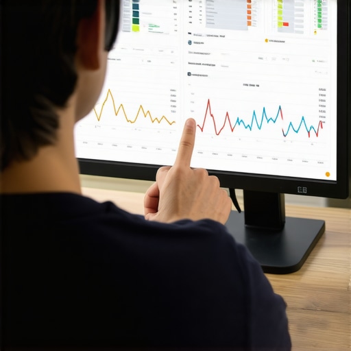 Person reviewing local SEO analytics on a computer