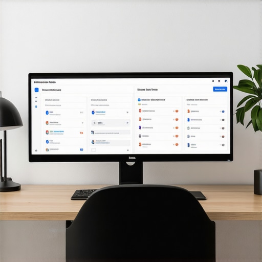 Dashboard with Local SEO Metrics Computer monitor displaying maps and citation analytics for local SEO