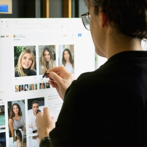 Business owner adding photos to Google My Business profile