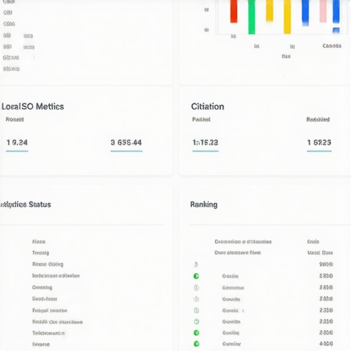 Dashboard showing local SEO metrics for maintaining Google Maps rankings.