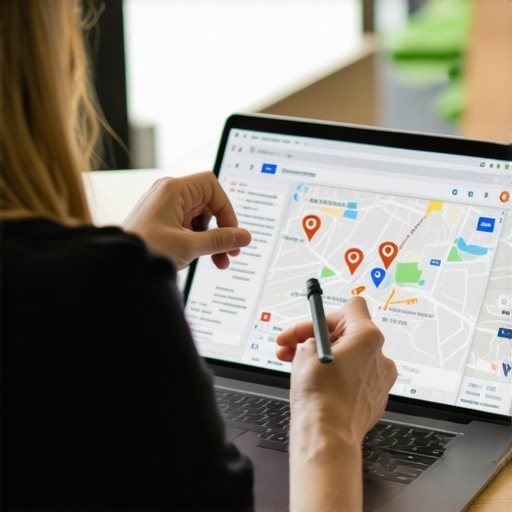 Business owner correcting location details on Google Maps.
