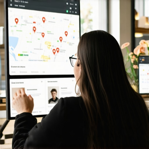 Google Maps Optimization in Action Optimized Google My Business profile showcasing photos and location markers