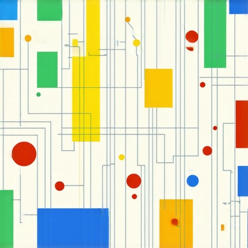 Illustration of interconnected signals representing nuanced ranking factors in Google Maps.