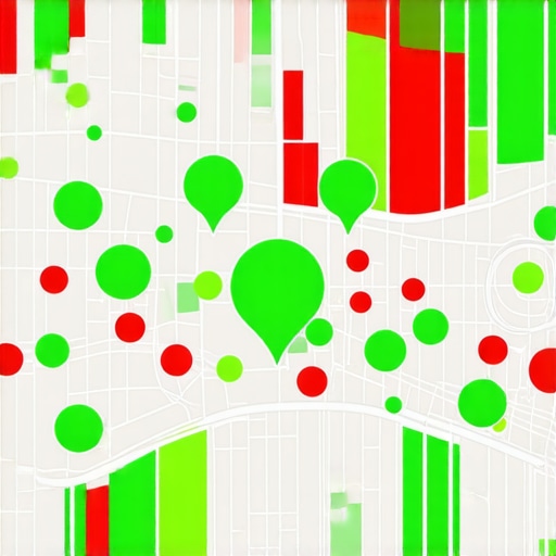 Advanced Local Ranking Grid Map A visualization of a local search ranking grid showing performance across different geographic coordinates.