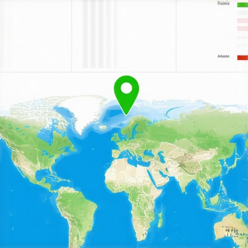 A professional dashboard displaying Google Maps ranking factors and local visibility data.