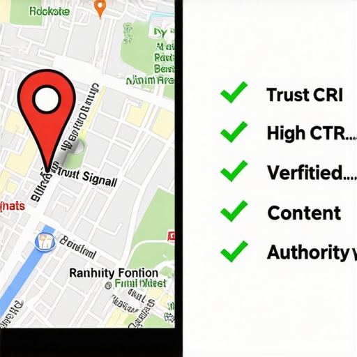 Authority Overcoming Proximity in Google Maps Diagram showing how high authority signals allow a business to rank in the Google Maps 3-pack despite being further from the searcher.