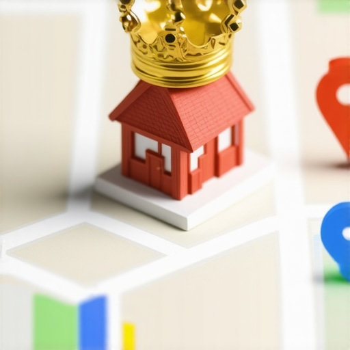 Authority beating proximity in local search results Digital map showing a high-authority business ranking higher than a closer competitor