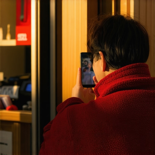 Capturing Professional Business Photos with a Smartphone Business owner taking a photo of their storefront for Google Maps optimization