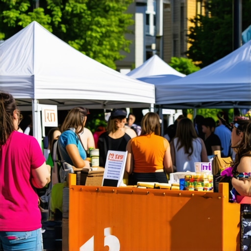 Community involvement drives local map rankings A small business participating in a local community event to boost neighborhood signals and Google Maps visibility