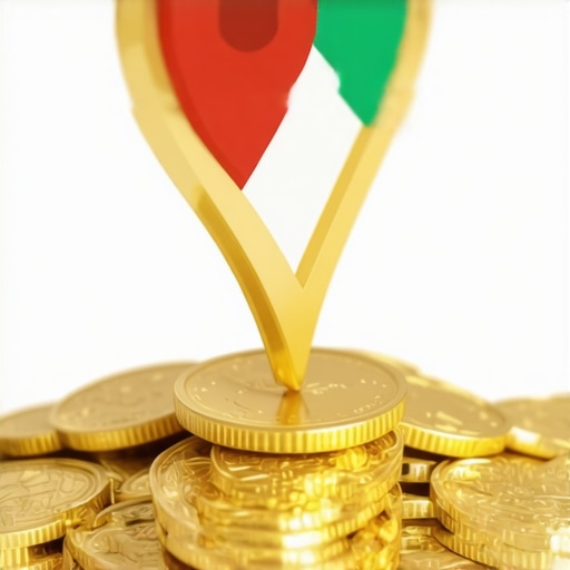 Google Maps ROI and Conversion Growth A golden map pin on gold coins illustrating how map pack rankings translate to profit.