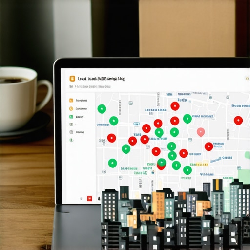 Local SEO grid tracking software showing map rankings
