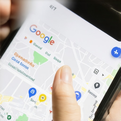 Local 3-Pack Optimization on Mobile A smartphone displaying optimized local business listings in the Google Maps 3-pack.
