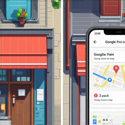 Visual representation of a local business moving into the Google Maps 3-pack.