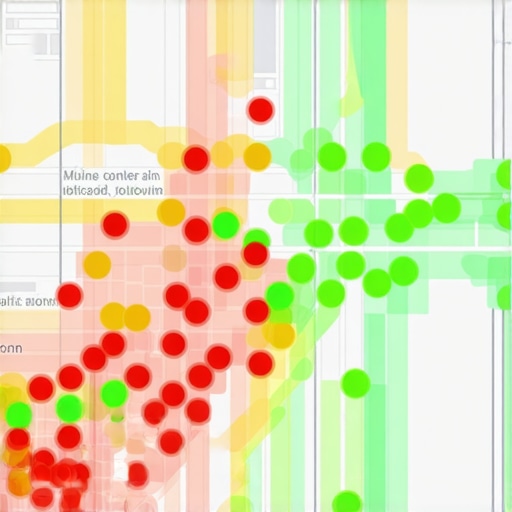 Local Map Ranking Heat Map Grid A visual grid tracking tool showing Google Maps 3-pack rankings across a specific geographic area.