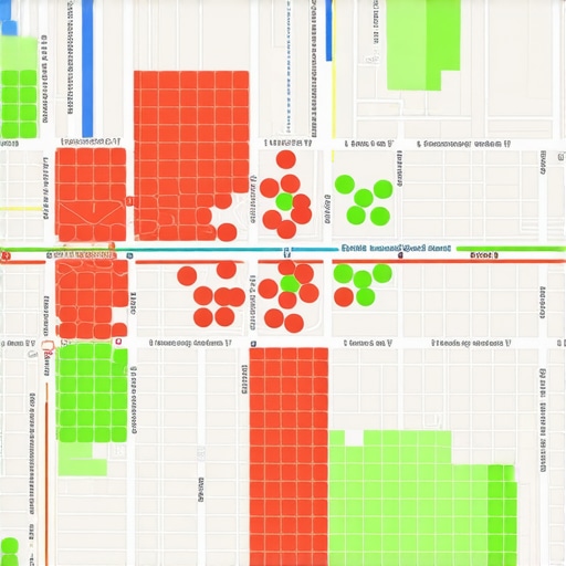 Local SEO Heat Map Ranking Tool A grid tracking tool showing Google Maps ranking strength across different city blocks.