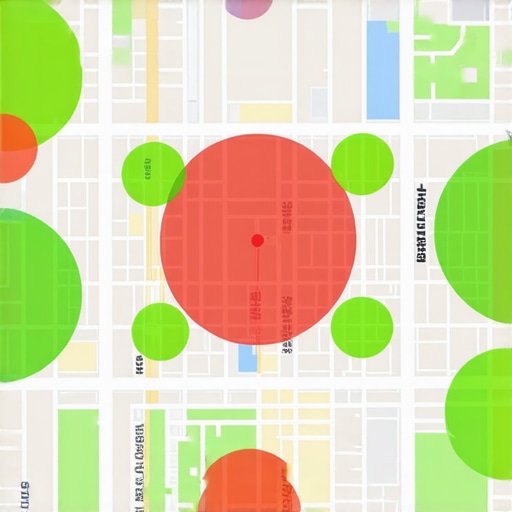 Local SEO Heatmap Grid Showing Proximity Ranking A visual map grid showing where a business ranks in the Google 3-pack across different neighborhoods.