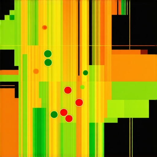 A visual representation of local map pack rankings across a geographical city grid.