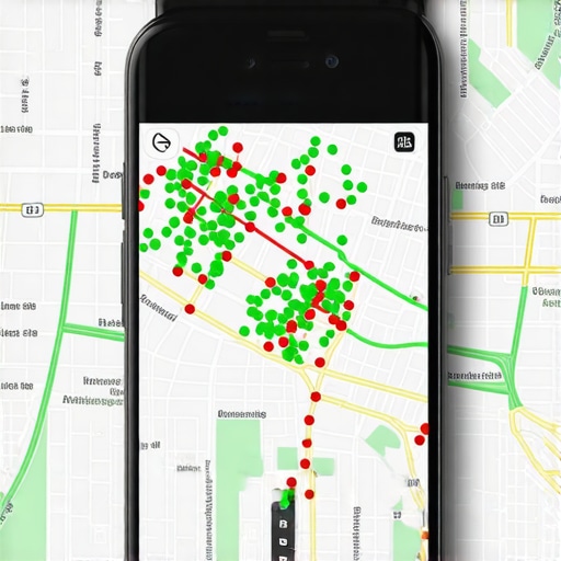 Local SEO Visibility Heat Map Local SEO heat map showing ranking density and map pack visibility in a city.