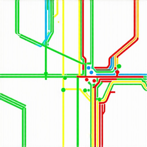 Local SEO Visibility Heatmap Example A geographic heatmap showing how local search rankings vary across different neighborhoods in a city.