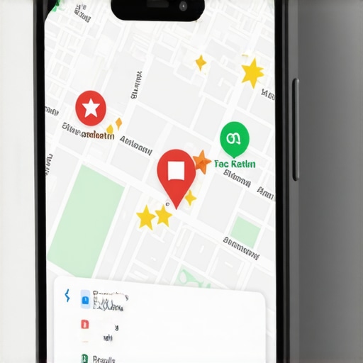 A digital representation of a business ranking in the Google Maps 3-pack search results