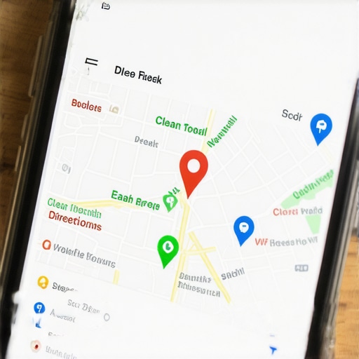 A smartphone showing the Google Maps 3-pack with prominent call and direction buttons for local businesses.