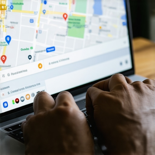 Optimizing Google Business Profile Categories A business owner adjusting service categories on their Google Maps profile to improve local visibility.