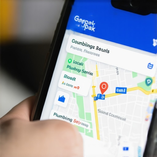 Optimizing Google Maps for Local Business Growth Close-up of Google Maps 3-pack search results on a smartphone screen.