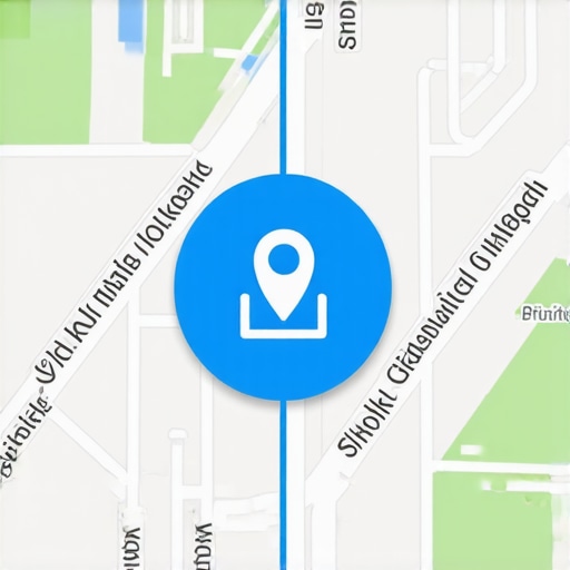 Optimizing Local Service Area Settings A map showing a local business service area boundary for SEO optimization.