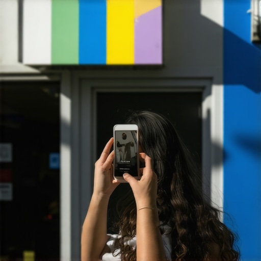 Optimizing business photos for local map pack rankings Person taking a photo of a local business for Google Maps optimization