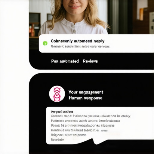 Personalized vs Automated Business Profile Responses Infographic comparing the SEO impact of personalized review replies versus automated templates