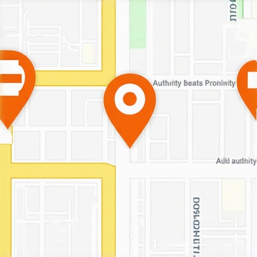 Proximity vs Authority in Google Maps Ranking Diagram showing how business authority can overcome distance in Google Maps 3-pack rankings.