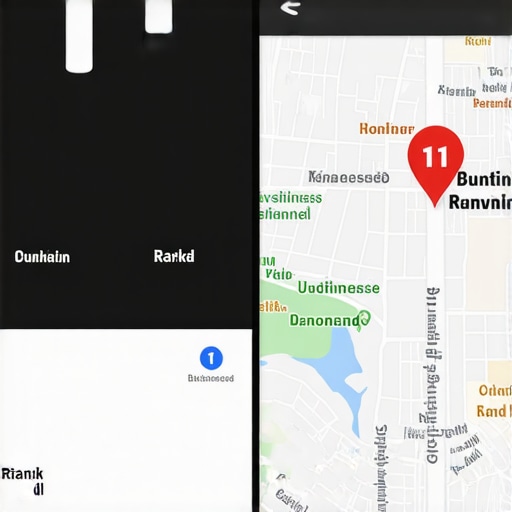 An illustrative graphic showing how relevance factors can outrank physical proximity in the Google Maps 3-pack.