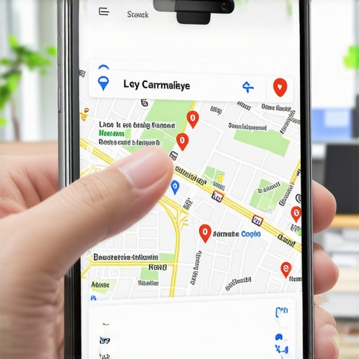 Ranking in the Google Maps 3-Pack Close-up of a business owner seeing their company in the top of Google Maps search results.