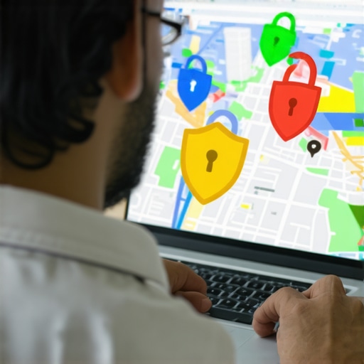 Securing Your Google Map Listing A business owner implementing security measures on their Google Business Profile to prevent fake edits.