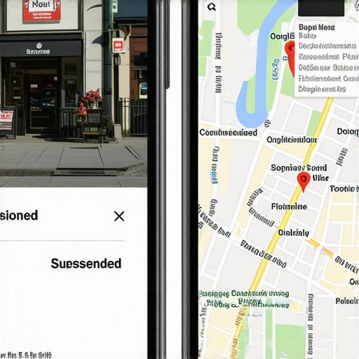The Dangers of Local SEO Penalties Comparison of a suspended Google Business Profile and a successful 3-pack ranking.