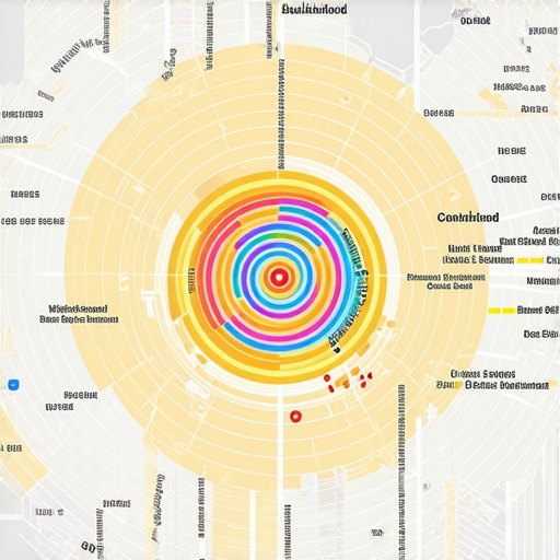 The Proximity Filter and Ranking Radii A visualization of how local SEO proximity impacts business visibility on a map.