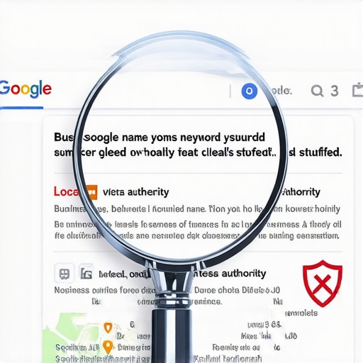 The Risks of Improper Google Maps Optimization A warning about keyword stuffing and suspension risks in Google Maps rankings.