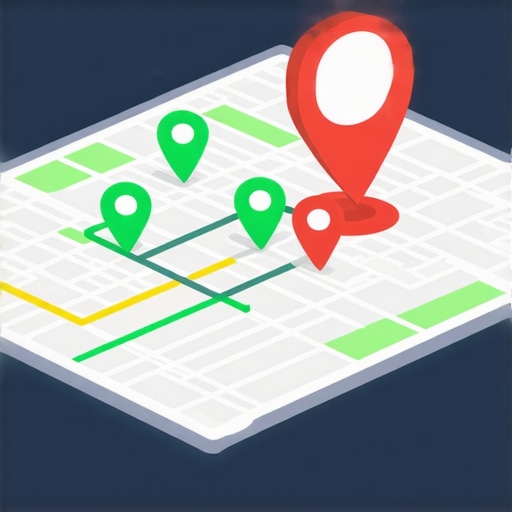 Local SEO ranking grid visualization showing business visibility across a city