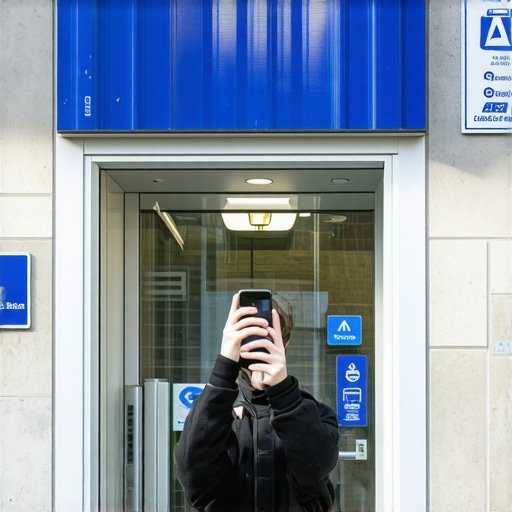 Using Video Verification for a New Business Location A business owner recording a video of their new shop for Google Maps verification.
