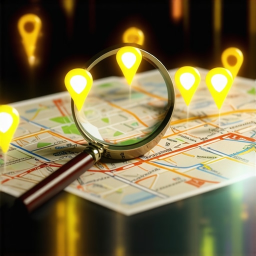 A map showing that authority and trust signals can outweigh physical proximity in Google Maps rankings.