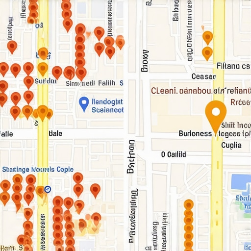 Visualizing the Google Maps filter effect on local listings Diagram of how Google Maps filters out similar businesses in the same location.